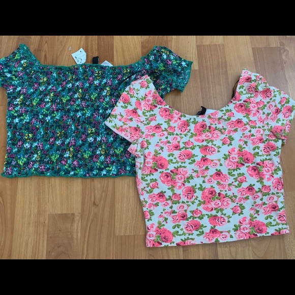 2 Summer Affordable Off The Shoulder Tops - Picture 1 of 2